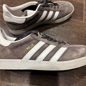Adidas Gazelle Brown and White Sneakers